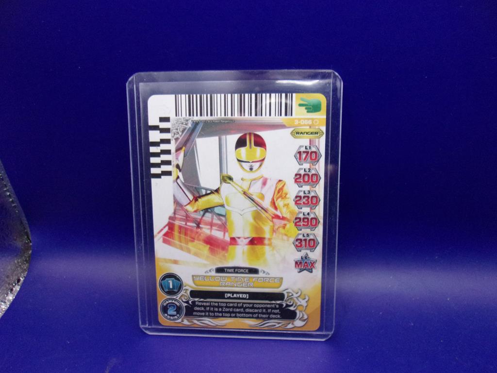 2013 yellow time force ranger card (image for) 2013 yellow time force ranger card